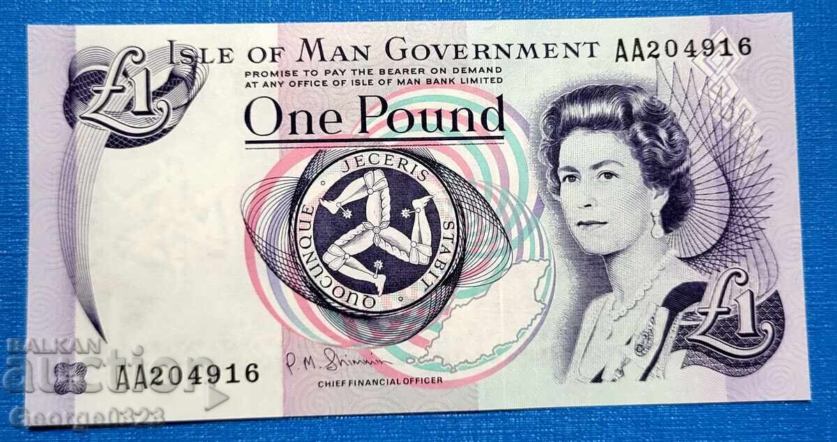 Isle of Man 1990 2009 1 Pound UNC New