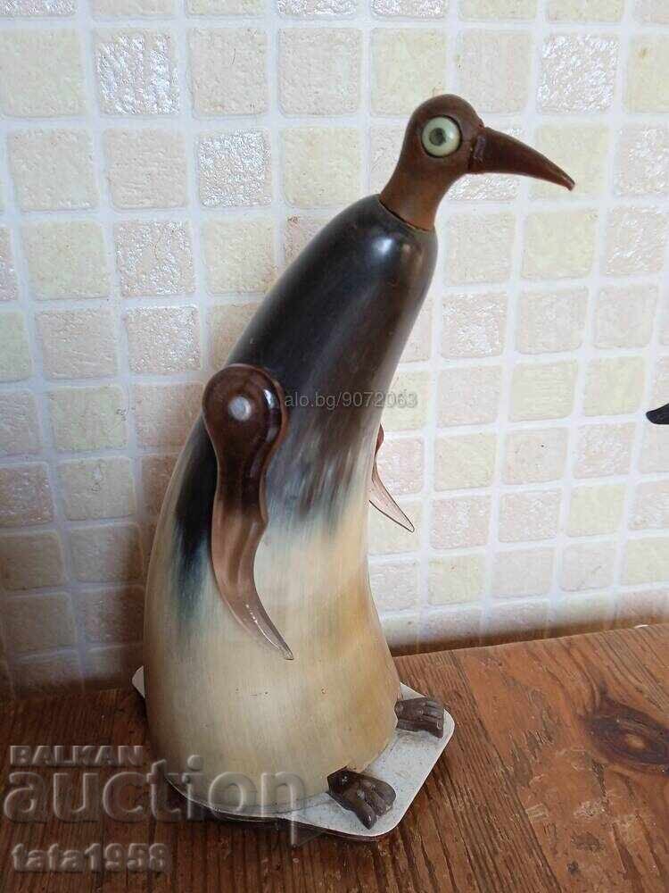 Figure - Penguin made of horn, height 14.5 cm with price 38.00 BGN | € 19.43