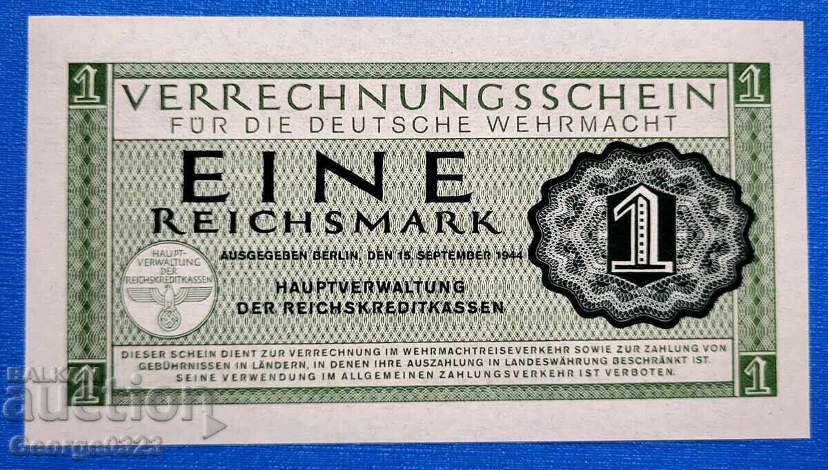 Germany 1944 1 Reichmark Third Reich UNC New