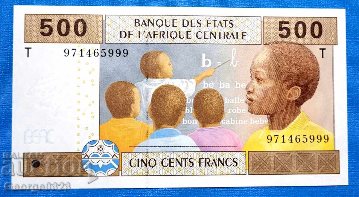 Africa Centrală - Congo 2002 500 Franci UNC Nouă