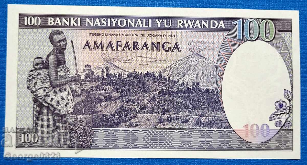 Ruanda 1989 100 Franci UNC Nouă cu preț 10.99 BGN | € 5.62