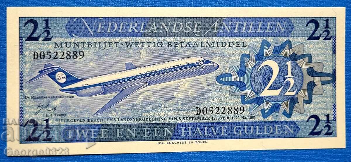 Ολλανδικές Αντίλλες 1970 2 1/2 Γκίλντερς UNC Νέα Ολλανδικές Αντίλλες 1970 2 1/2 Γκίλντερς UNC Νέα