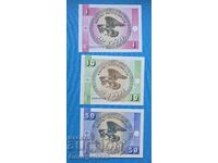 Kârgâzstan 3 bucăți set UNC