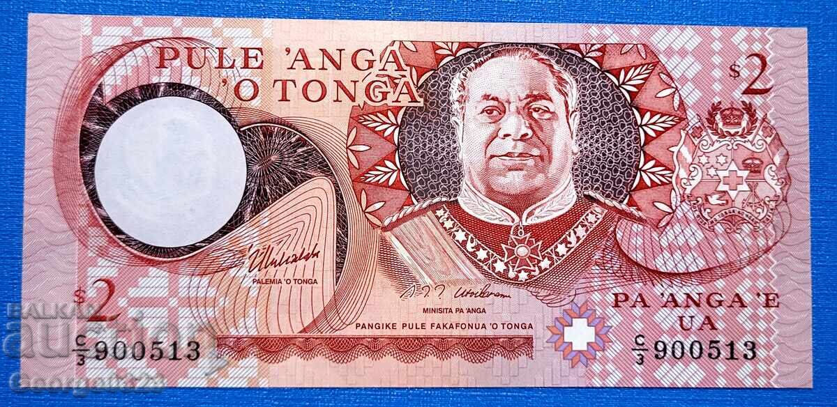 Tonga 1995 2 Pa'anga UNC Nouă