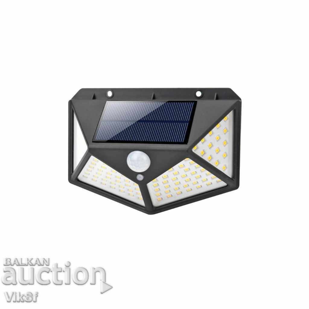 Αδιάβροχο ηλιακό φως τοίχου 100 LED με 3 λειτουργίες