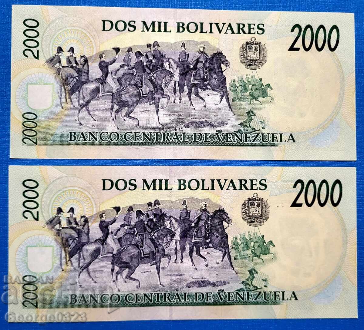 Venesuela 2 broya set 1998 2000 Μπολίβαρ Αριθμοί διαδοχής UNC με τιμή 21.99 BGN | € 11.24 Venesuela 2 broya set 1998 2000 Μπολίβαρ Αριθμοί διαδοχής UNC με τιμή 21.99 BGN | € 11.24