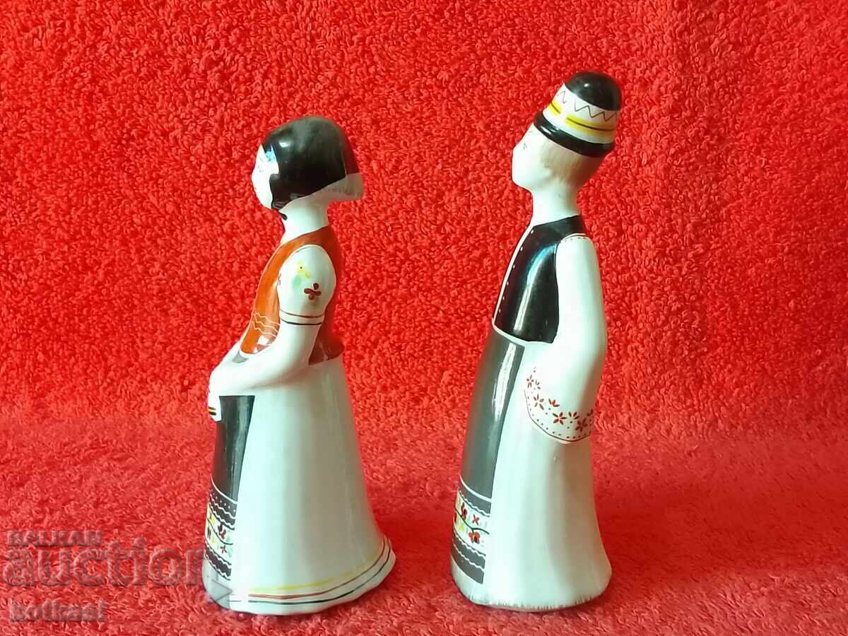 Two old porcelain figures of women, Hungary, marked, rare with price 95.50 BGN | € 48.83