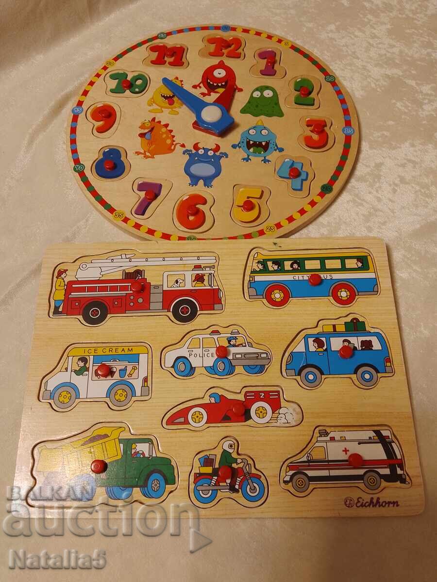 Детски дървени пъзели Детски дървени пъзели