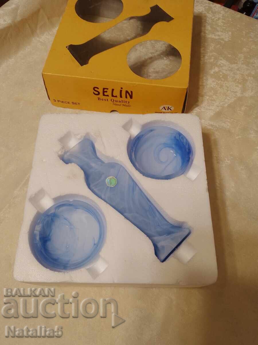 Birou-service din sticlă