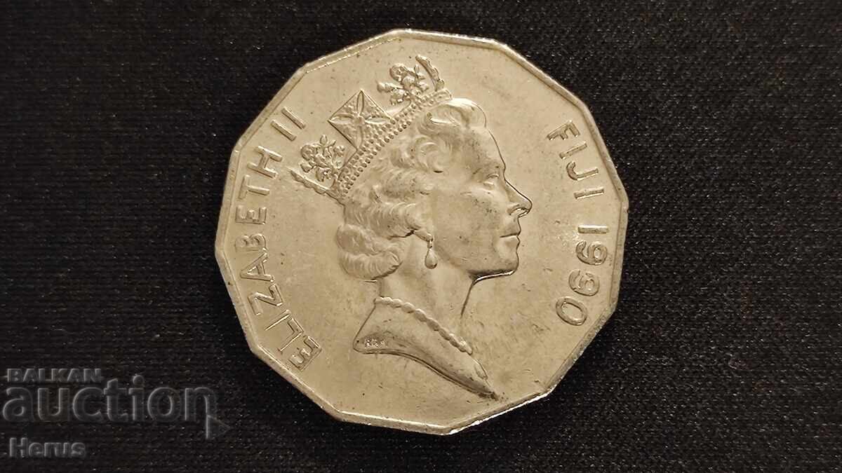 50 cents (Fiji, 1990) with price 10.00 BGN | € 5.11