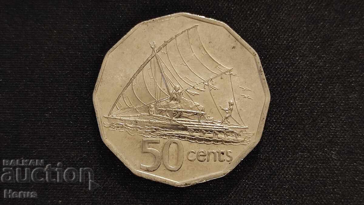 50 cents (Fiji, 1990)