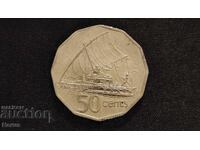 50 cents (Fiji, 1990)
