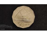 50 cents (Fiji, 1990)
