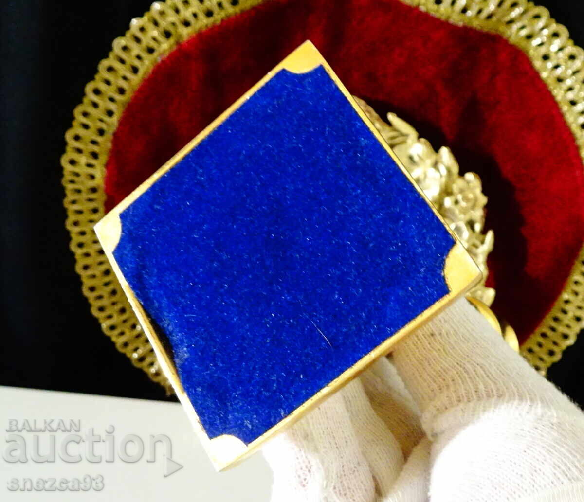 Επιχρυσωμένο μπρούτζινο κηροπήγιο 410 γρ., Art Deco - 7