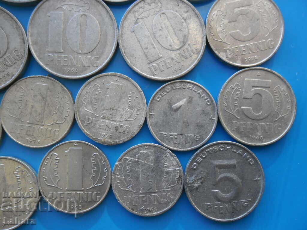 Auction Lot of GDR coins, Germany Auction Lot of GDR coins, Germany