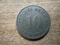 Германия - 10 пфенига (1890) - A