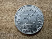 Germania - 50 pfennig (1920) - A