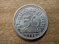 Γερμανία - 50 πφένιγκ (1922) - A