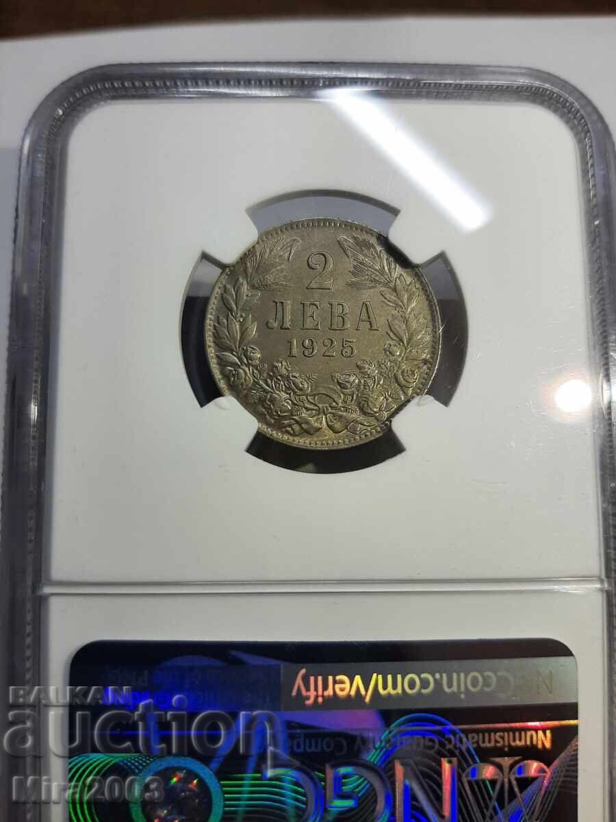 2 Leva 1925 MS64 NGC without a line - 5