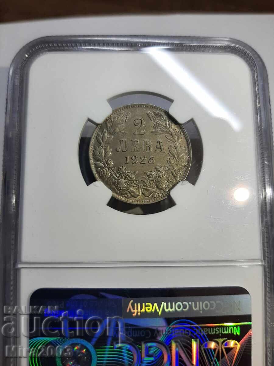 2 Leva 1925 MS64 NGC without a line - 6