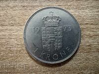 Danemarca - 1 coroană (1973)