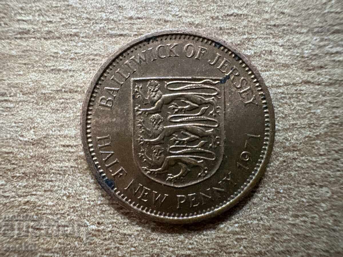 Джърси - 1/2 пени (1971)