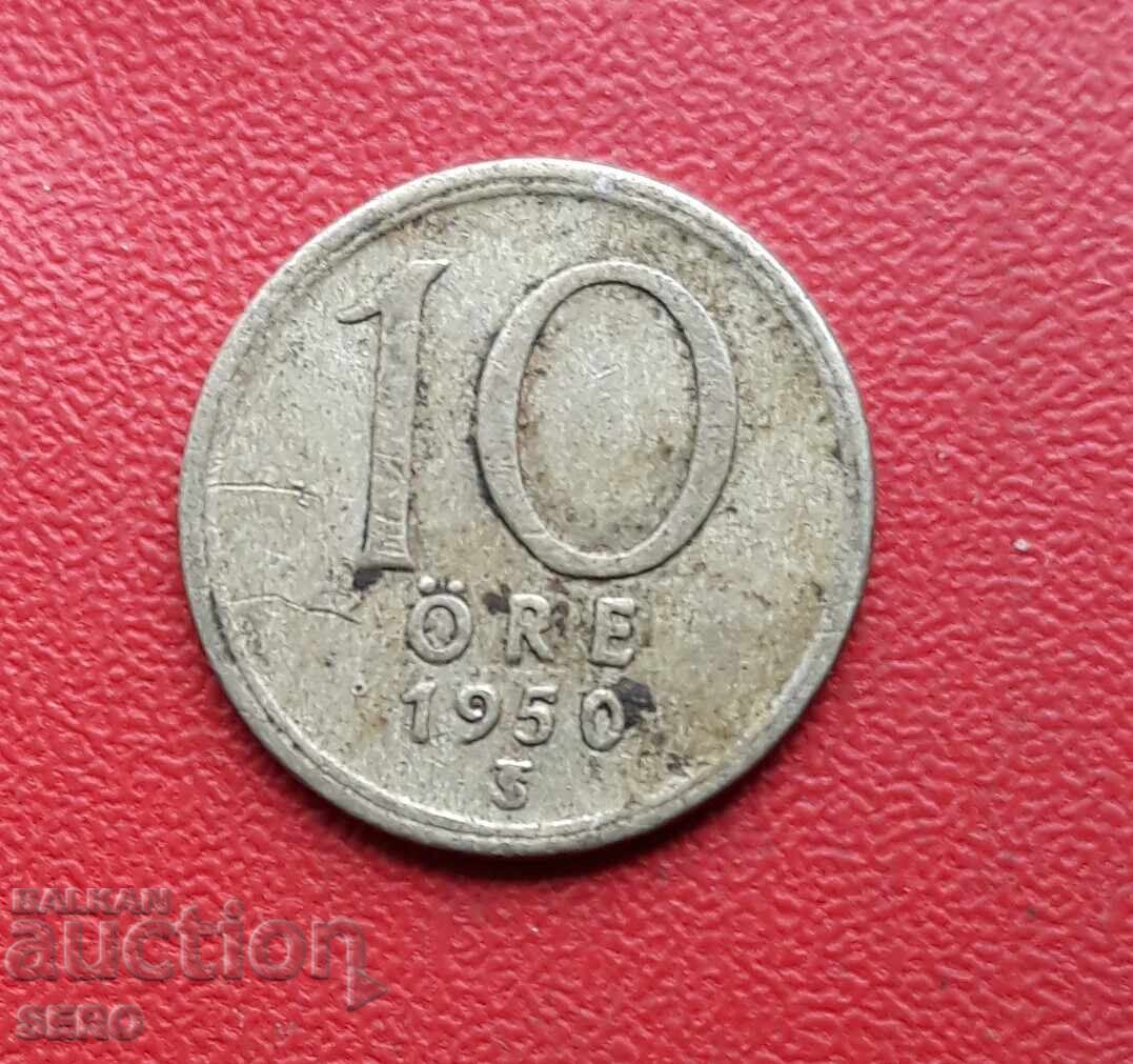 Suedia - 10 ani 1950 - argint Suedia - 10 ani 1950 - argint