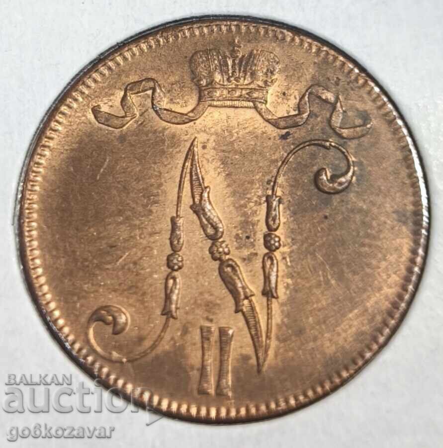 Ρωσία (για Φινλανδία) 1917 - 5 πέννι UNC με τιμή 25.00 BGN | € 12.78