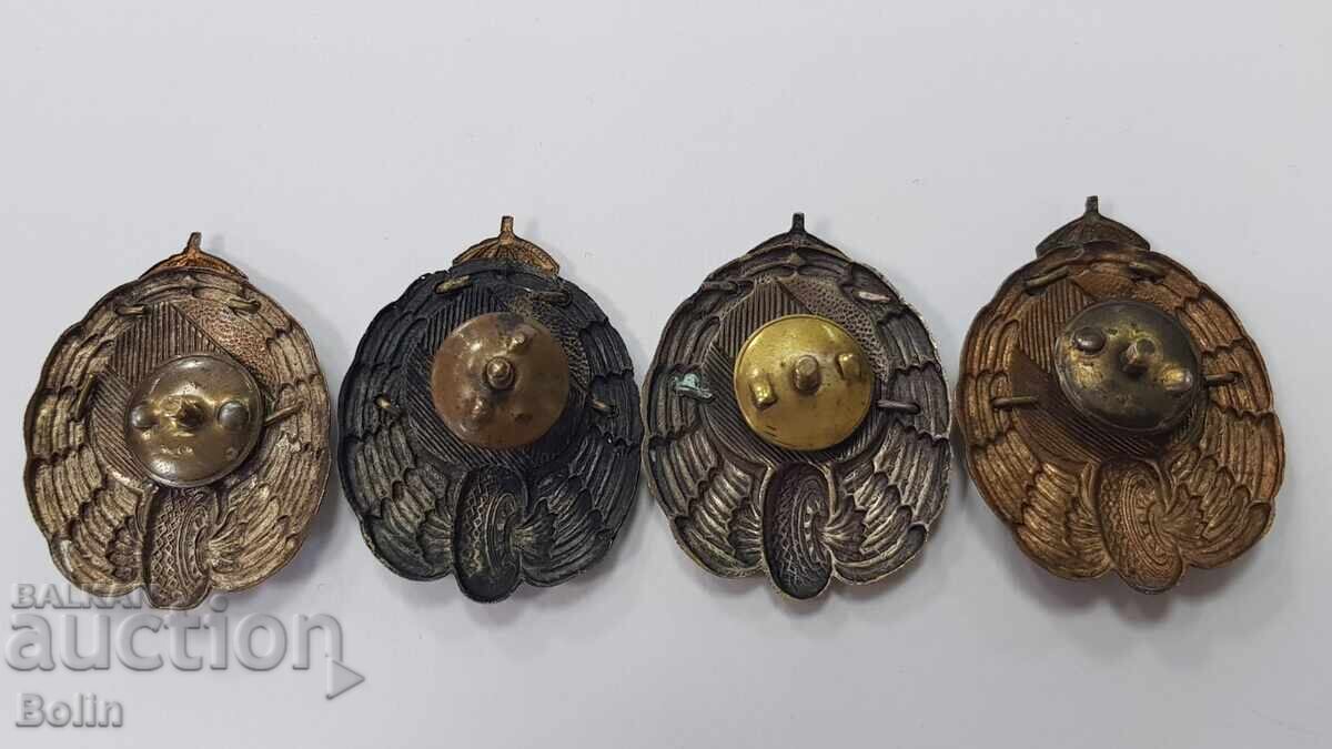 Редки царски знаци, знак Военен Шофьор 4 броя - 5 Редки царски знаци, знак Военен Шофьор 4 броя - 5