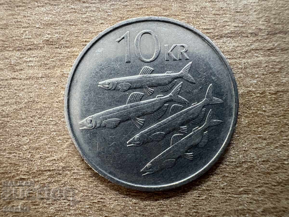 Исландия - 10 крони (1987)