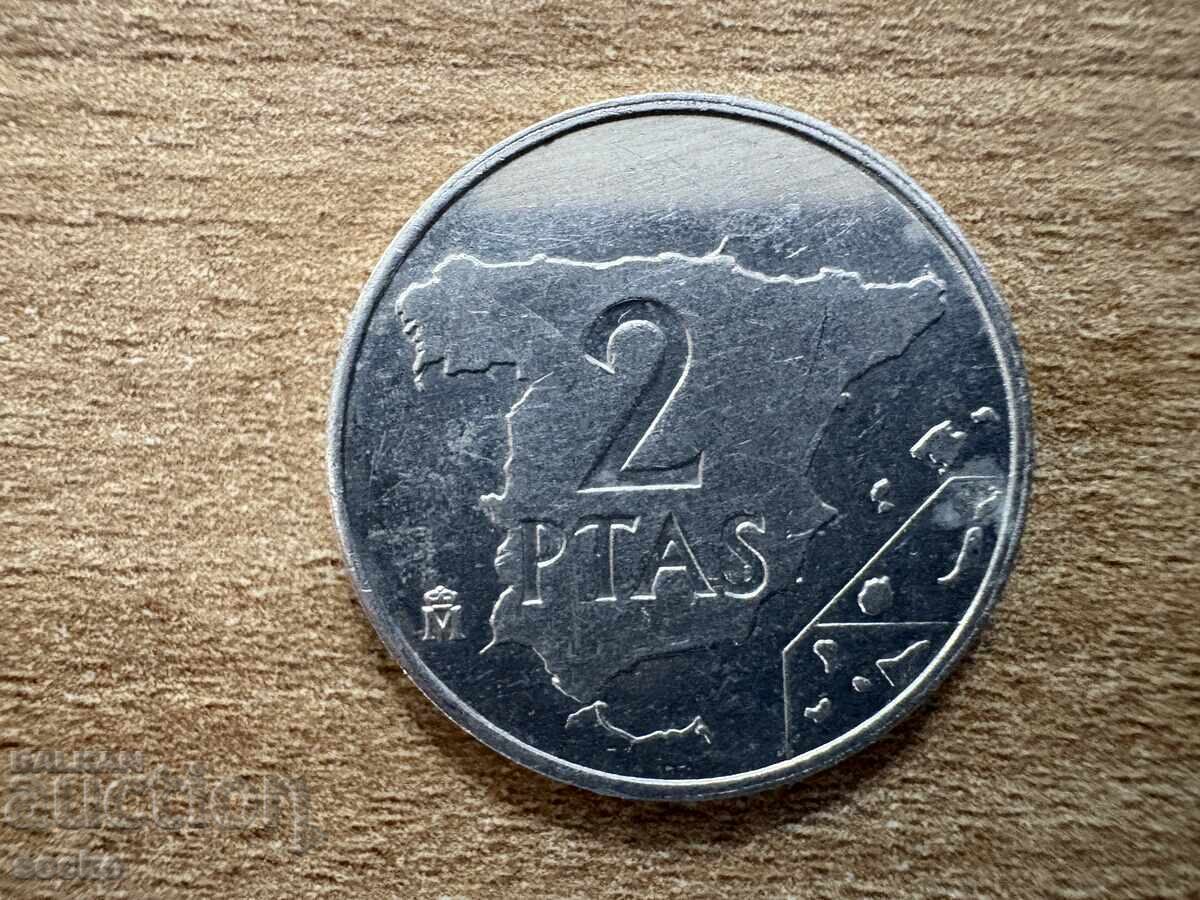 Spain - 2 Pesetas (1984)