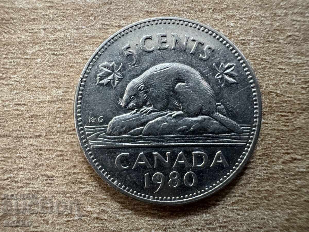 Канада - 5 цента (1980) Канада - 5 цента (1980)