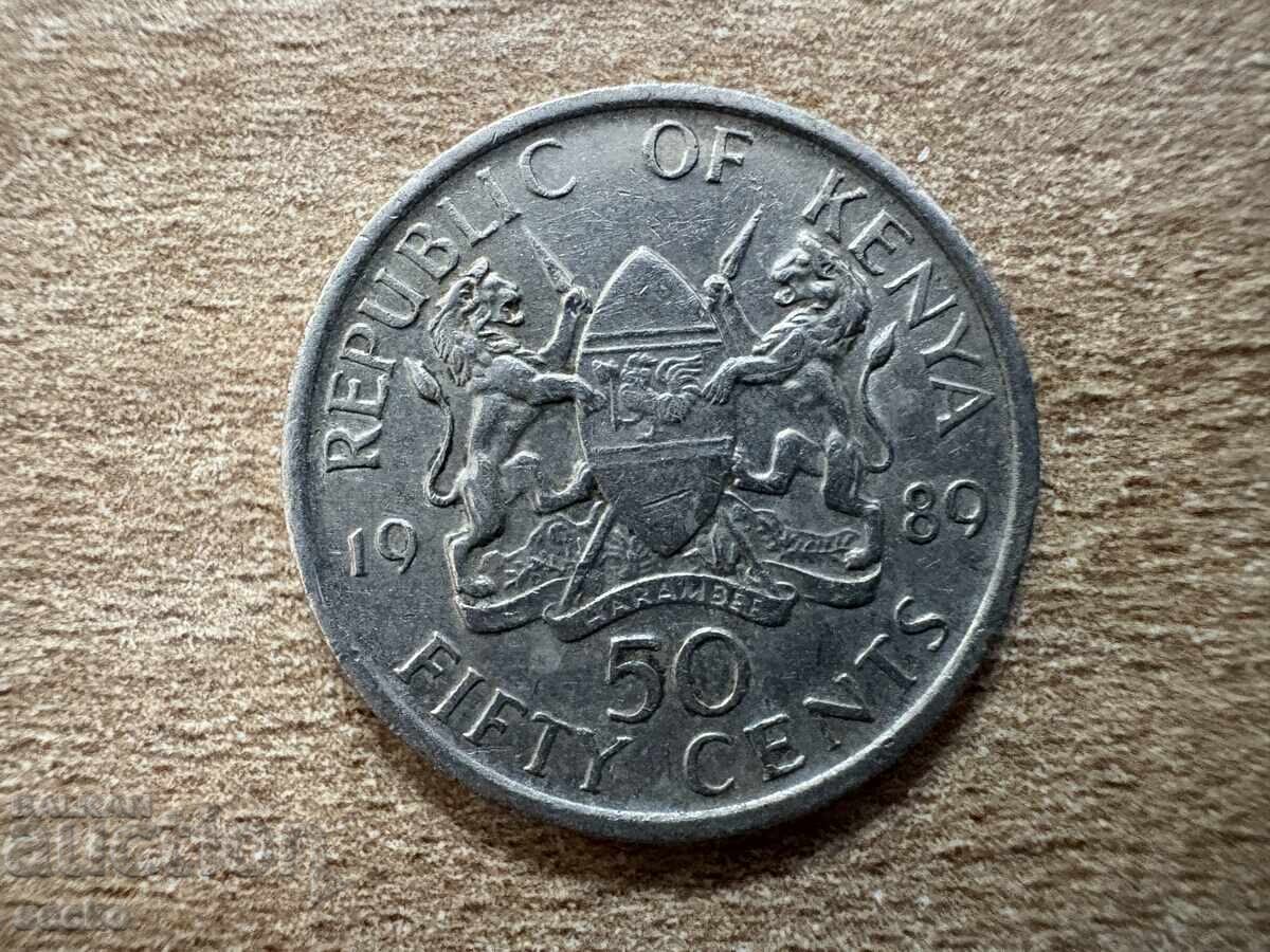 Kenya - 50 Cents (1989)