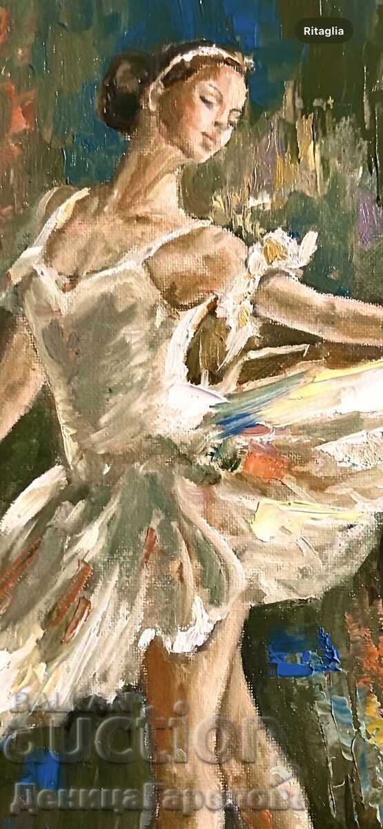 Delivery of Denitsa Garelova Oil Painting 30/40 "Ballet"