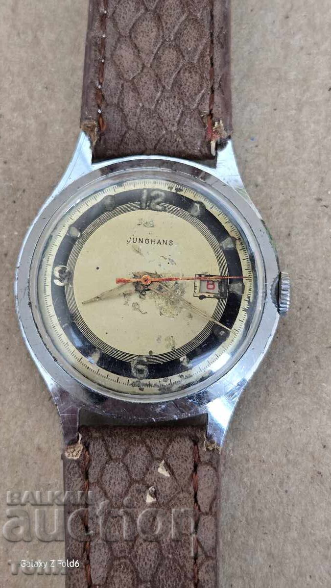 JUNGHANS GERMANY MADE ΣΠΑΝΙΑ ΛΕΙΤΟΥΡΓΙΑ ΧΩΡΙΣ ΕΓΓΥΗΣΗ BZC !!!!