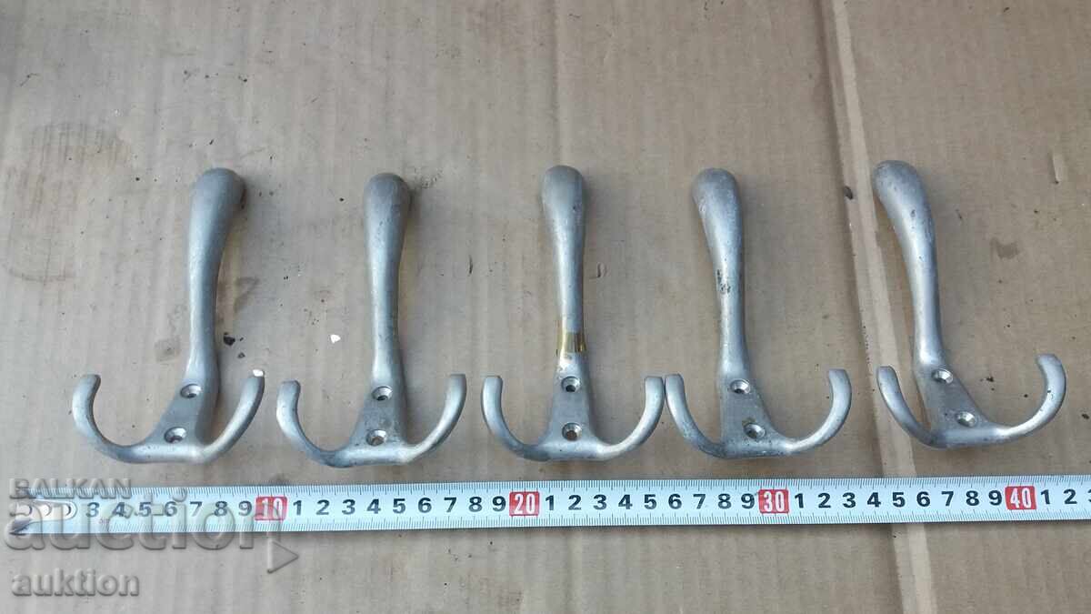 Auction  LOT OF 5 SOLID BRONZE HANGERS