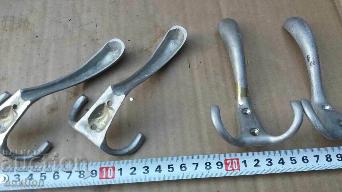 LOT OF 5 SOLID BRONZE HANGERS - 5