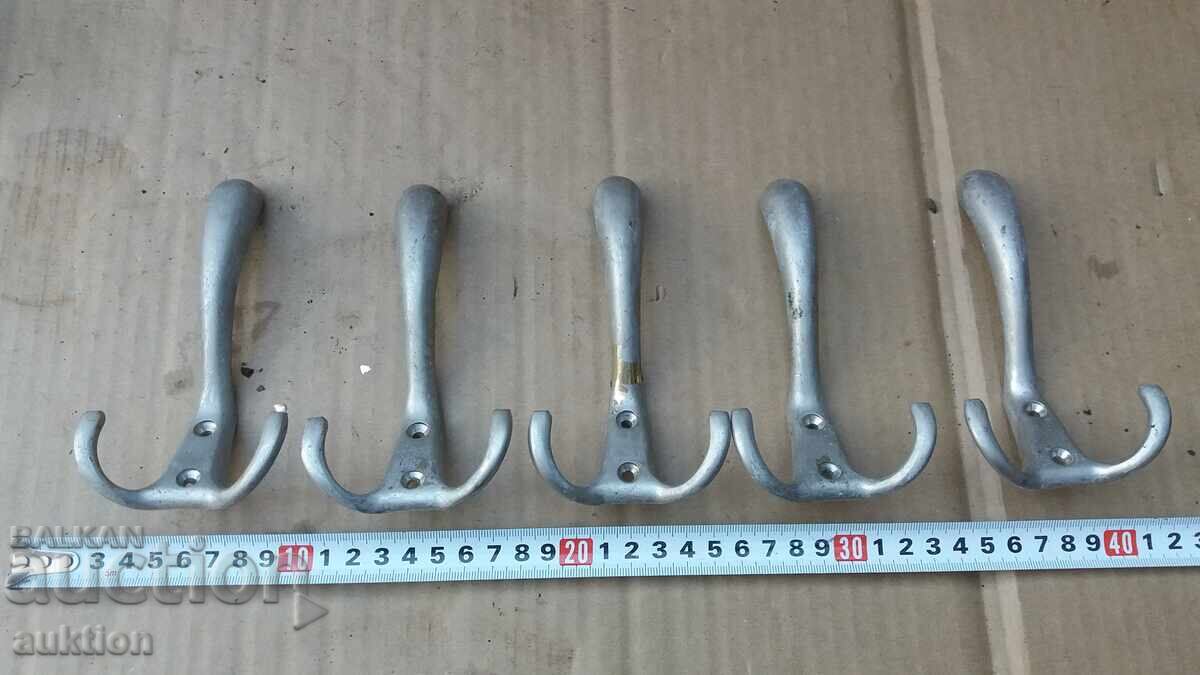 LOT OF 5 SOLID BRONZE HANGERS