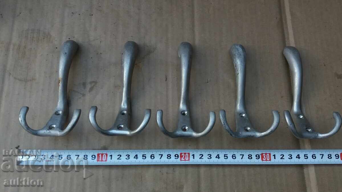LOT OF 5 SOLID BRONZE HANGERS