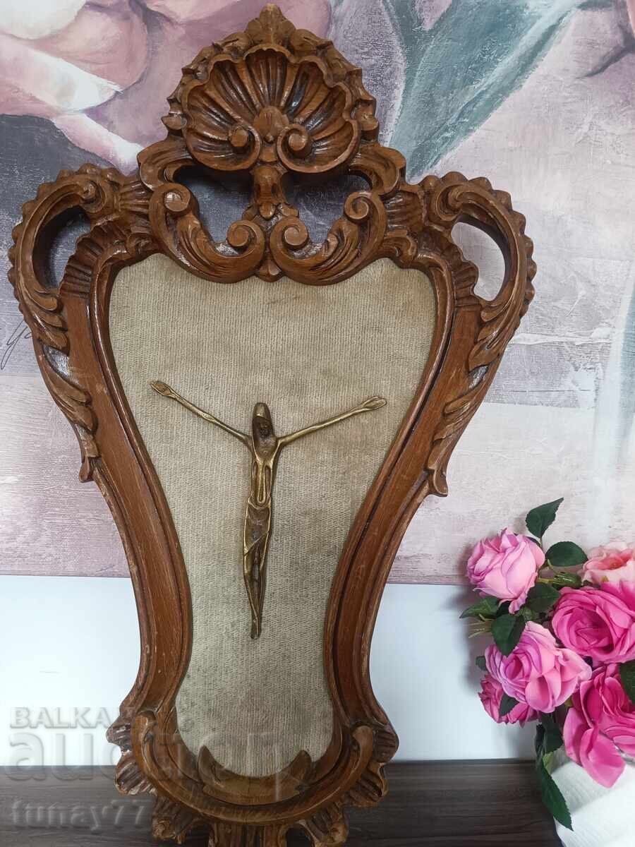Auction ❗❗ Antique 19th-century Large Wooden Carved Crucifix, ❗❗ Auction ❗❗ Antique 19th-century Large Wooden Carved Crucifix, ❗❗