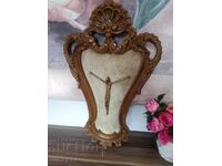 ❗❗ Antique 19th-century Large Wooden Carved Crucifix, ❗❗