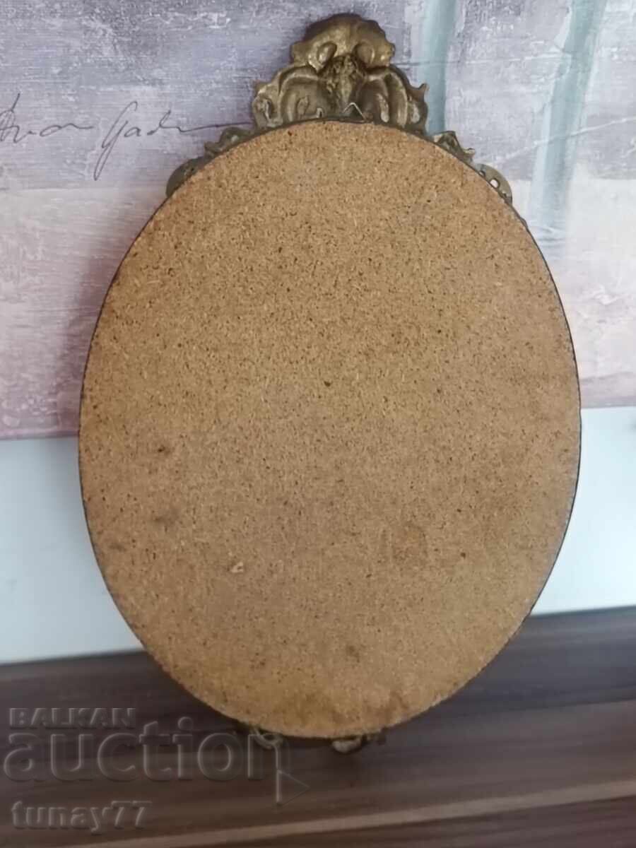 Vintage Baroque Mirror, Bronze Hardware - 7 Vintage Baroque Mirror, Bronze Hardware - 7