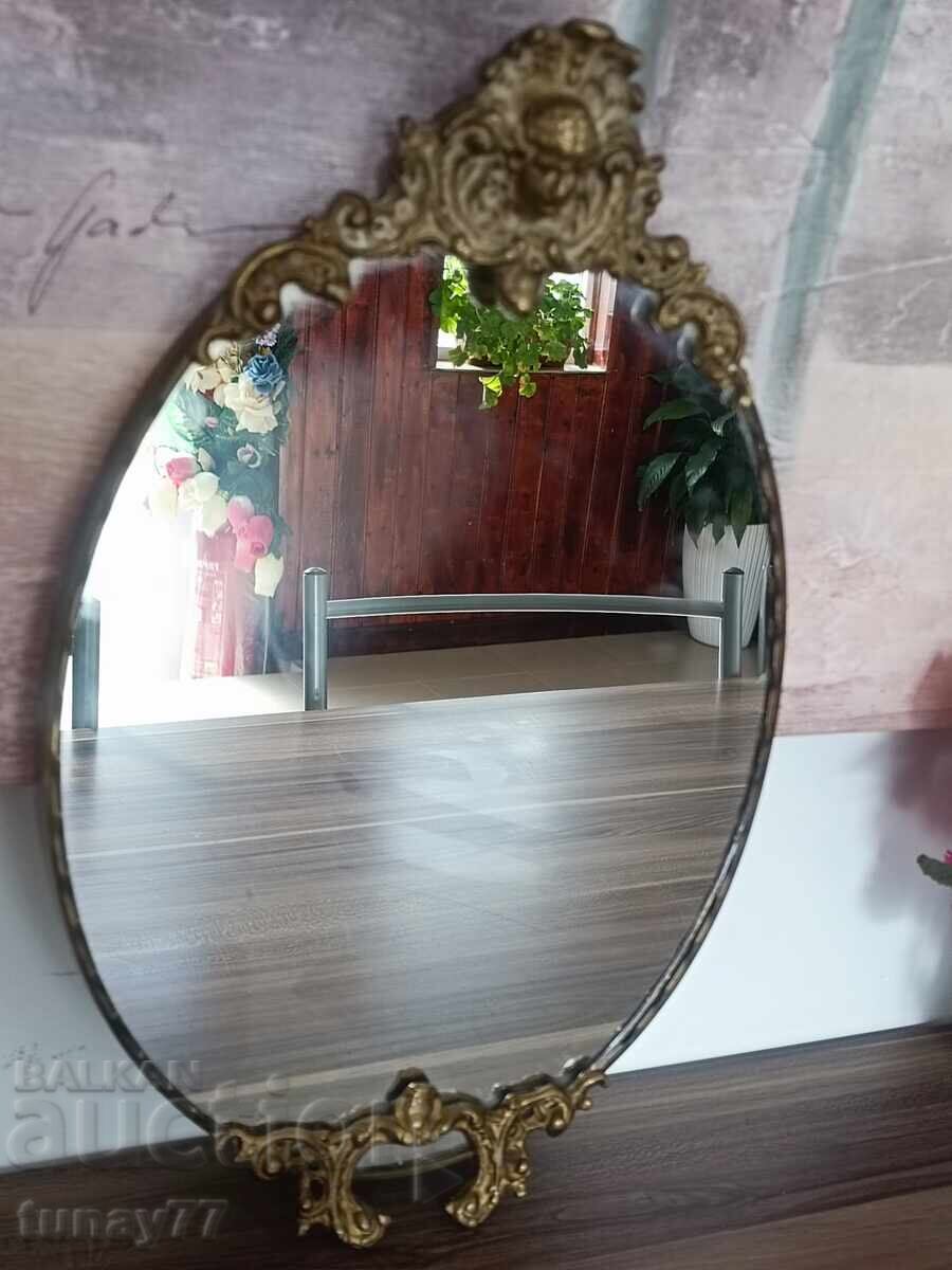 Vintage Baroque Mirror, Bronze Hardware Vintage Baroque Mirror, Bronze Hardware