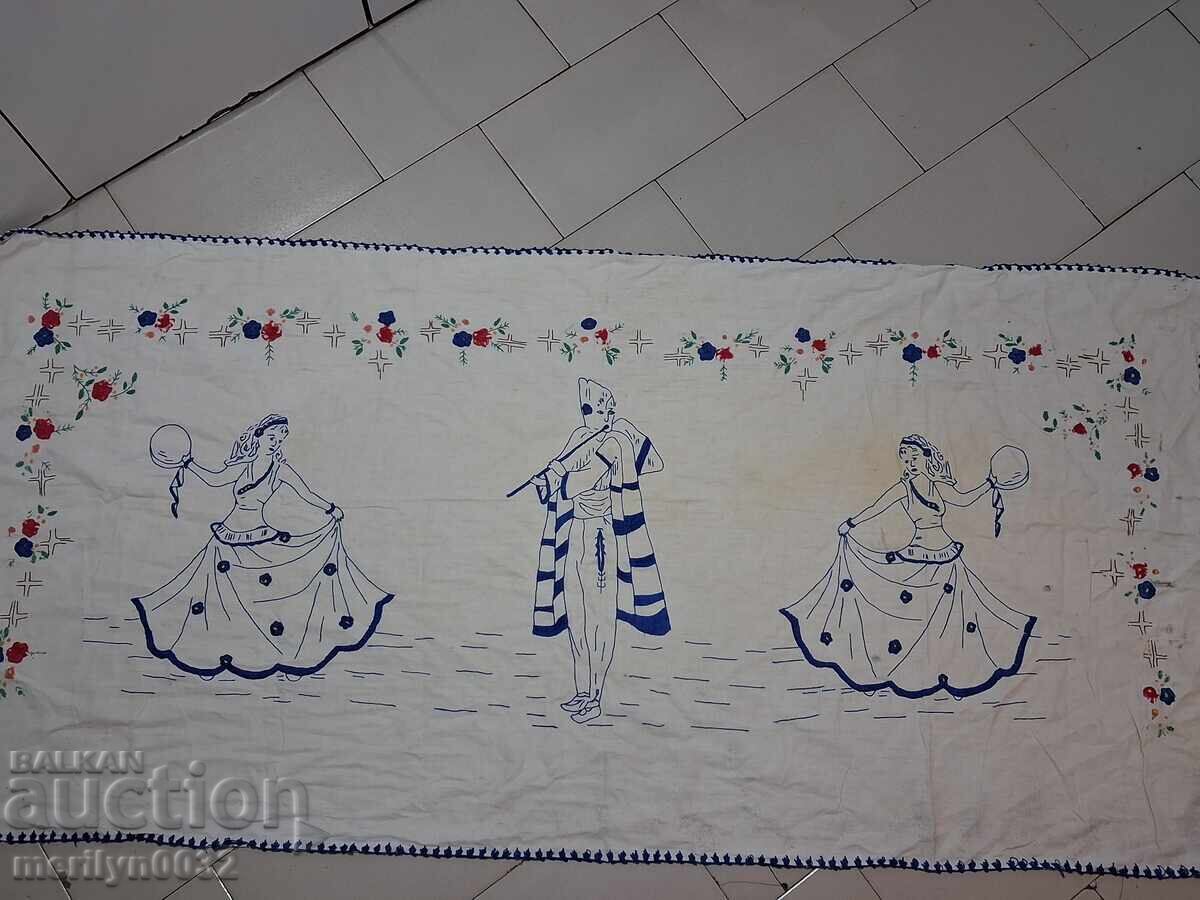 Hand-embroidered carpet costume interior item from the 1940s with price 39.00 BGN | € 19.94