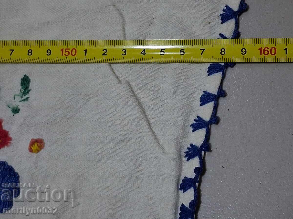 Hand-embroidered carpet costume interior item from the 1940s - 5