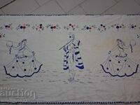 Articol interior purtat de covor brodat manual din anii 1940