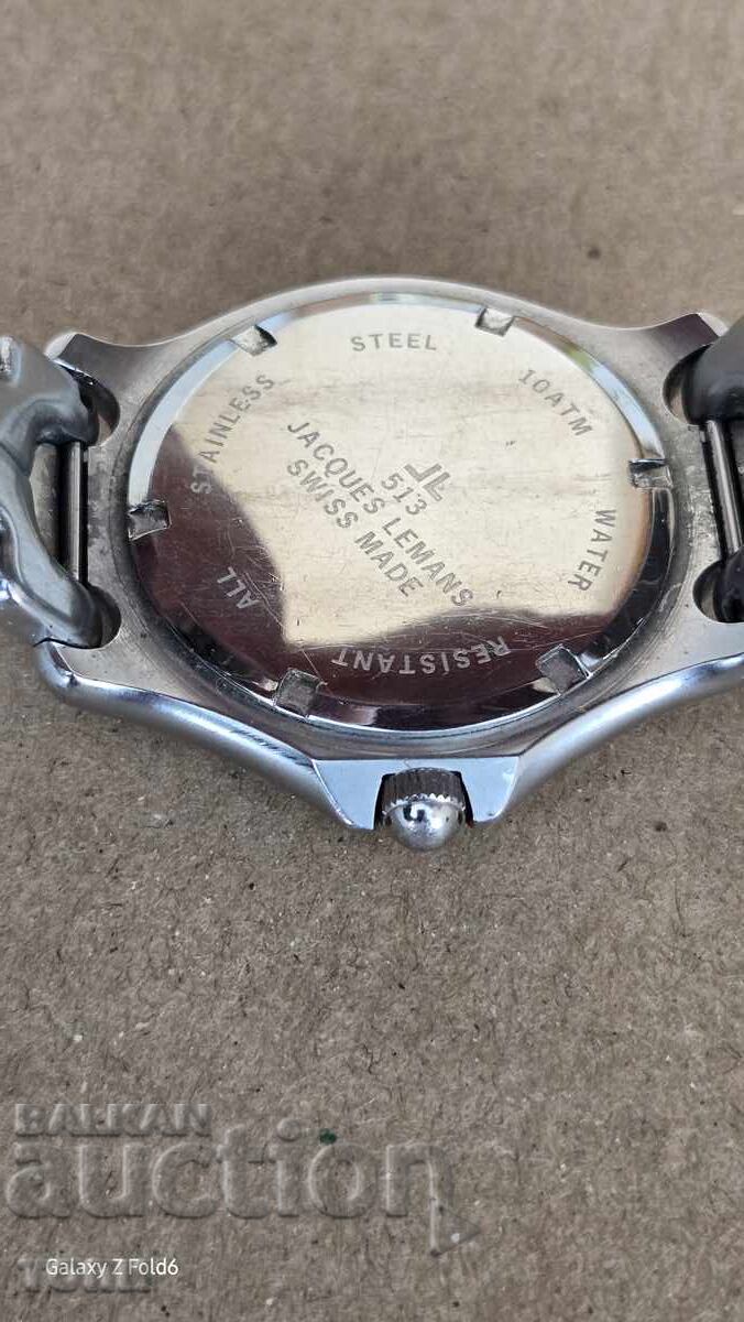 JACQUES LEMANS QUARTZ RARE WORKS WITHOUT WARRANTY BZC !!! - 5 JACQUES LEMANS QUARTZ RARE WORKS WITHOUT WARRANTY BZC !!! - 5