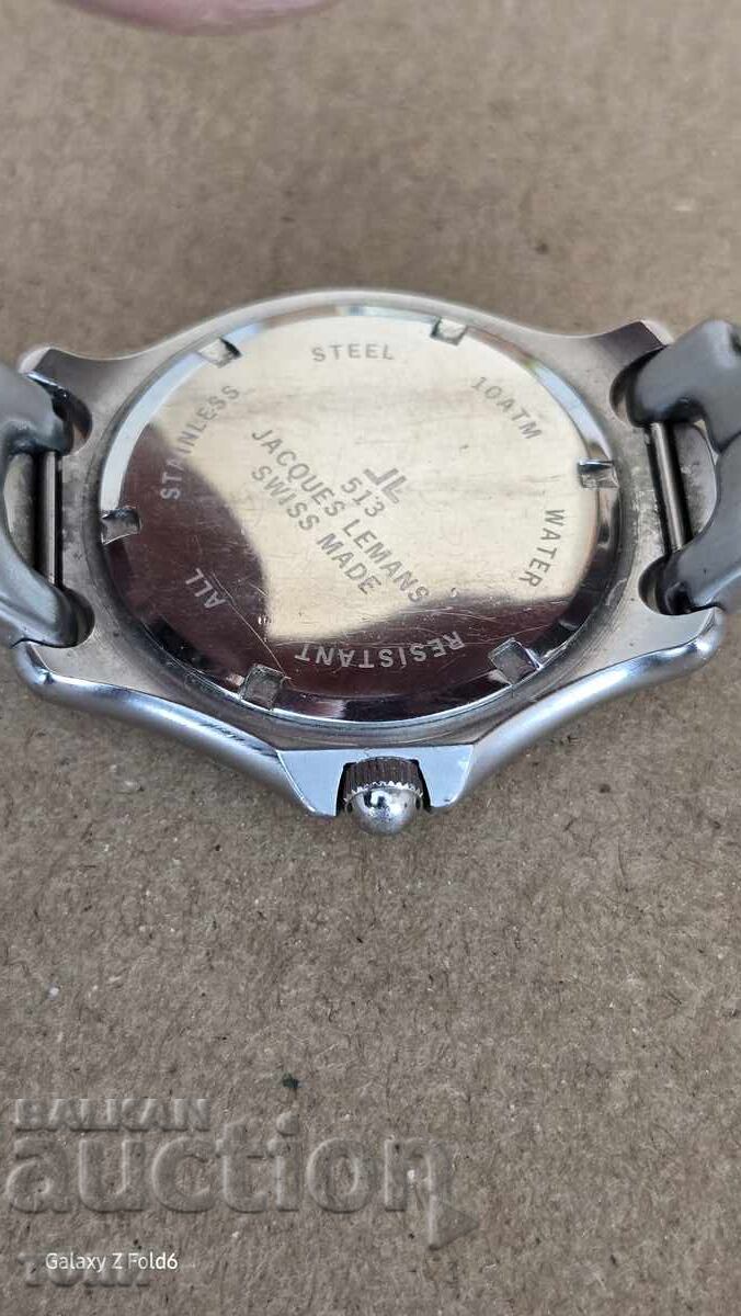 JACQUES LEMANS QUARTZ RARE WORKS WITHOUT WARRANTY BZC !!! - 6 JACQUES LEMANS QUARTZ RARE WORKS WITHOUT WARRANTY BZC !!! - 6