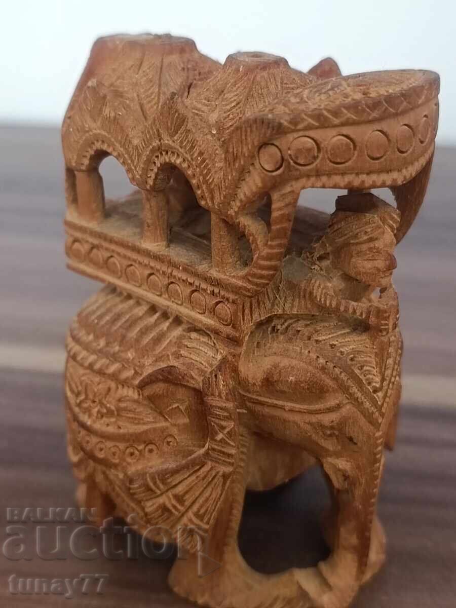 Винтиж фина дърворезба слон красота - 5 Винтиж фина дърворезба слон красота - 5