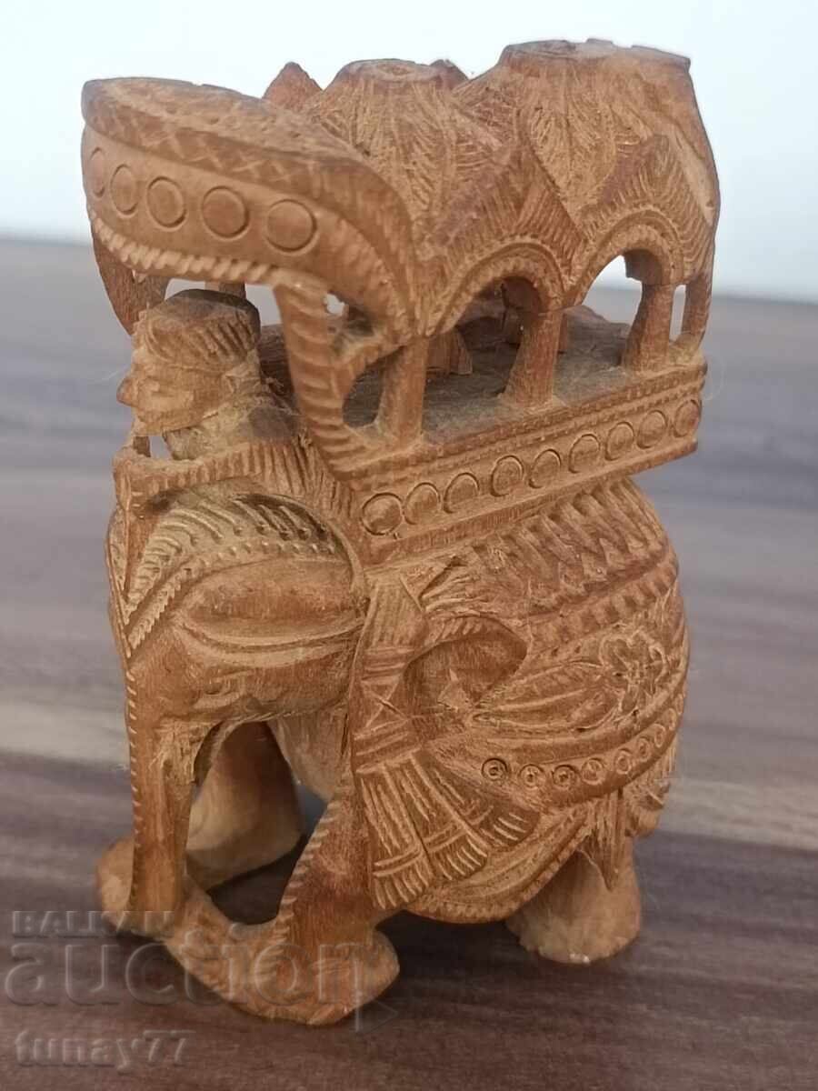 Винтиж фина дърворезба слон красота Винтиж фина дърворезба слон красота